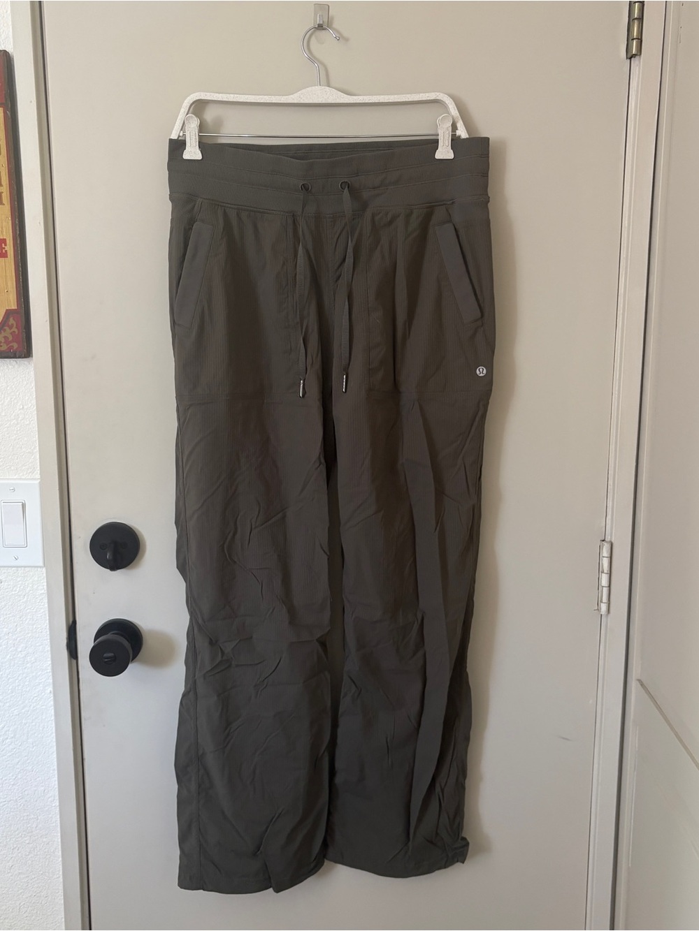lululemon athletica Studio Olive Green Drawstring Pants
